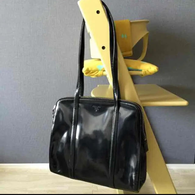 プラダ PRADA エナメルバック - トートバッグ