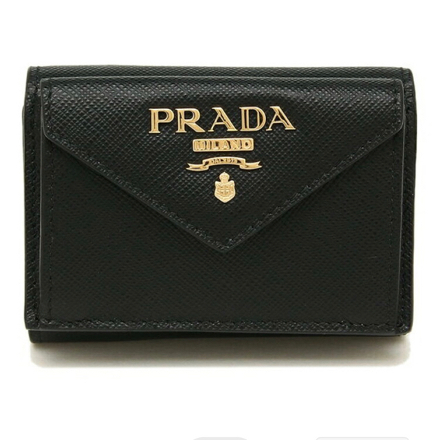 PRADA - PRADA サフィアーノレザー財布 ブラック