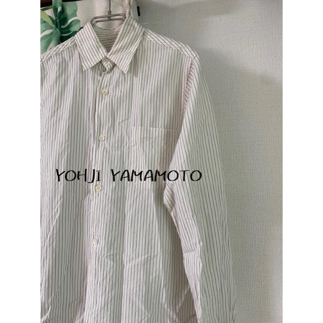 シャツyohji yamamoto 17aw ストライプシャツ