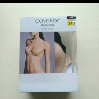 カルバンクライン(Calvin Klein)のカルバンクライン　デミブラ　Ｂ７５　３４Ｂ　２枚セット　７５Ｂ　Ｔシャツブラ(ブラ)