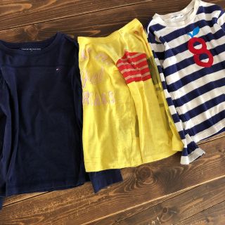 デニムダンガリー(DENIM DUNGAREE)の3枚セット ★110 ★デニム&ダンガリー★トミー★グリーンレーベル　(Tシャツ/カットソー)