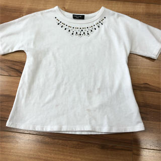 コムサイズム(COMME CA ISM)の半袖　白Tシャツ　100㎝(Tシャツ/カットソー)