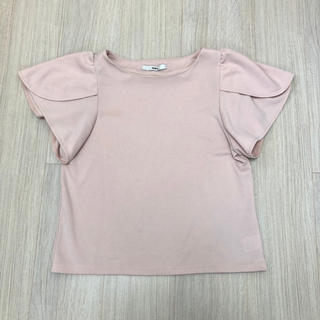グレイル(GRL)のチューリップ袖の上品ピンクトップスGRL(Tシャツ(半袖/袖なし))