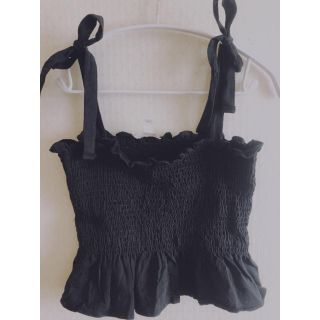 エイチアンドエム(H&M)の☆H&M☆黒キャミソール ビスチェ☆美品☆(キャミソール)