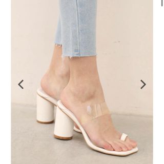 アリシアスタン(ALEXIA STAM)のClear Strap Sandals White(サンダル)