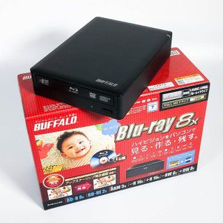 バッファロー(Buffalo)の外付けBD-Rドライブ バッファロー BR-X816U2(PC周辺機器)