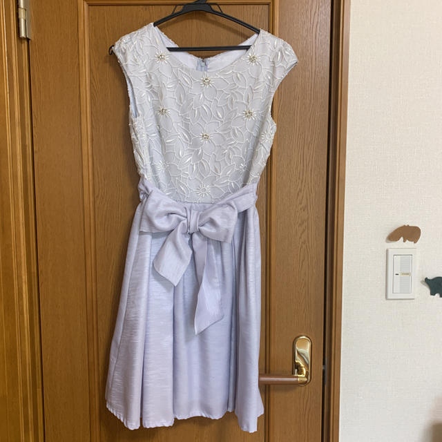 レッセパッセ 結婚式 オケージョン 水色 ブルー系 ワンピース ドレス ...