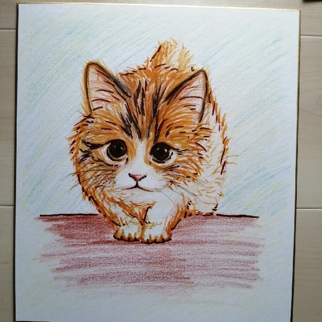 オリジナルイラスト　子猫 エンタメ/ホビーの美術品/アンティーク(絵画/タペストリー)の商品写真
