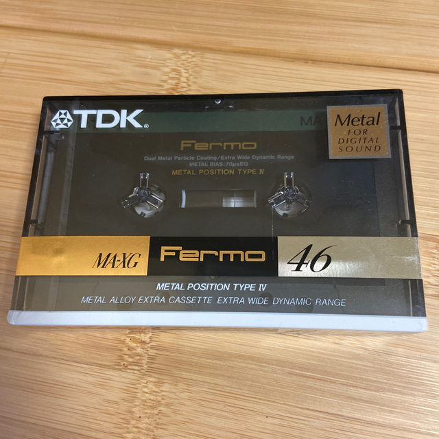 未開封メタルカセットテープ TDK MA-XG Fermo 46 (出品その３)