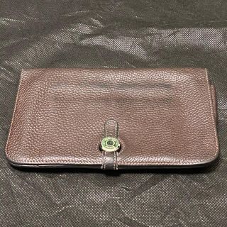 エルメス(Hermes)のHERMES  エルメス ドゴン長財布  ブラウン(長財布)