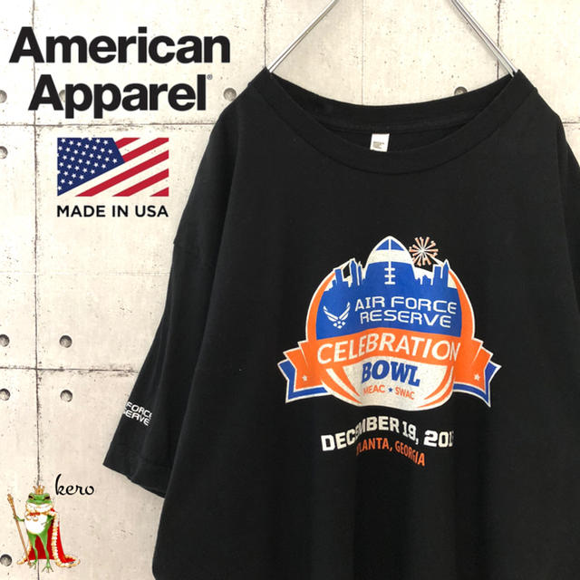 American Apparel(アメリカンアパレル)の【USA輸入】特価！アメリカンアパレル プリント tシャツ AIR FORCE メンズのトップス(Tシャツ/カットソー(半袖/袖なし))の商品写真