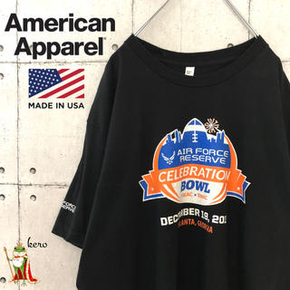 アメリカンアパレル(American Apparel)の【USA輸入】特価！アメリカンアパレル プリント tシャツ AIR FORCE(Tシャツ/カットソー(半袖/袖なし))