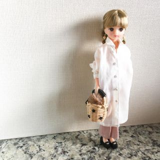 1/6ドール服】ビッグシャツワンピ(リカちゃん,ブライス )の通販 by ...