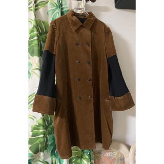 ヨウジヤマモト(Yohji Yamamoto)のヨウジヤマモト    リバーシブルスプリングコーデュロイダブルコート(スプリングコート)