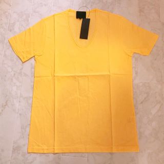 ノリコイケ(norikoike)の新品未使用☆Vネック　Tシャツ　イエロー　S(Tシャツ/カットソー(半袖/袖なし))