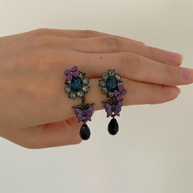 【美品】 ANNA SUI  バタフライチャーム ピアス