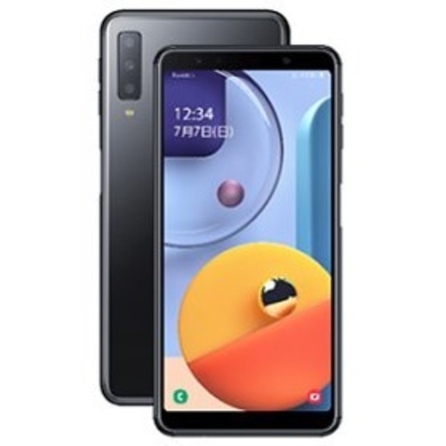 Galaxy A7 ブラック 64 GB SIMフリースマホ