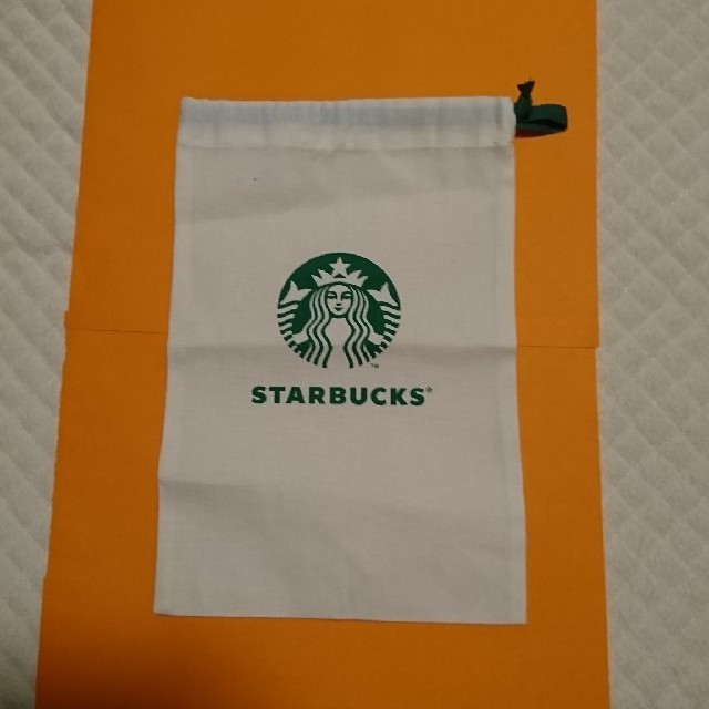 Starbucks Coffee(スターバックスコーヒー)の【専用】スターバックス 巾着 少し難あり レディースのファッション小物(ポーチ)の商品写真