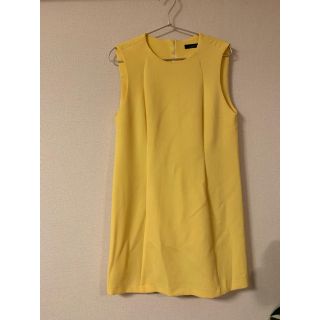 ザラ(ZARA)のZARA☆イエローワンピース(ひざ丈ワンピース)