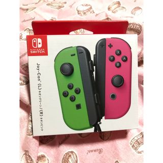 ニンテンドースイッチ(Nintendo Switch)の【新品未開封】任天堂switch ジョイコン ネオングリーン&ネオンピンク(その他)