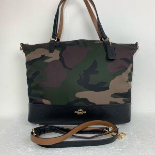 コーチ(COACH)のママ様専用 美品★コーチ COACH カモフラージュ 2WAY ショルダーバッグ(ショルダーバッグ)