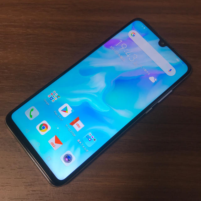 【ジャンク】au HWV33 HUAWEI P30 lite パールホワイト