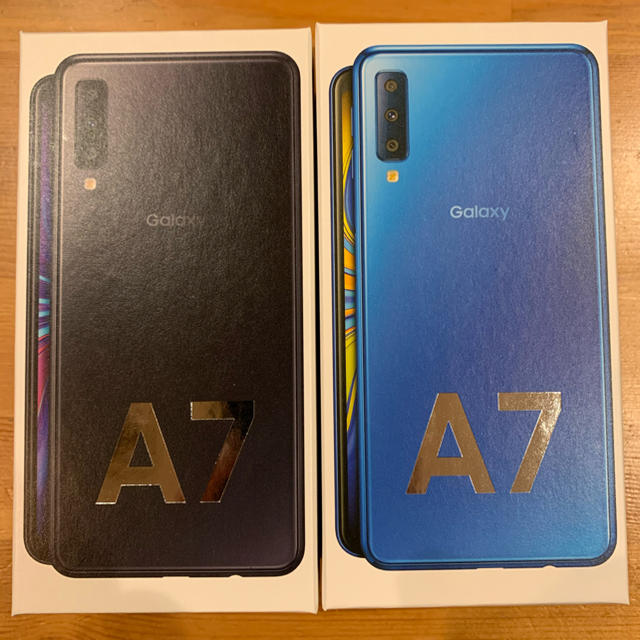 Galaxy A7 ブラック&ブルー - スマートフォン本体