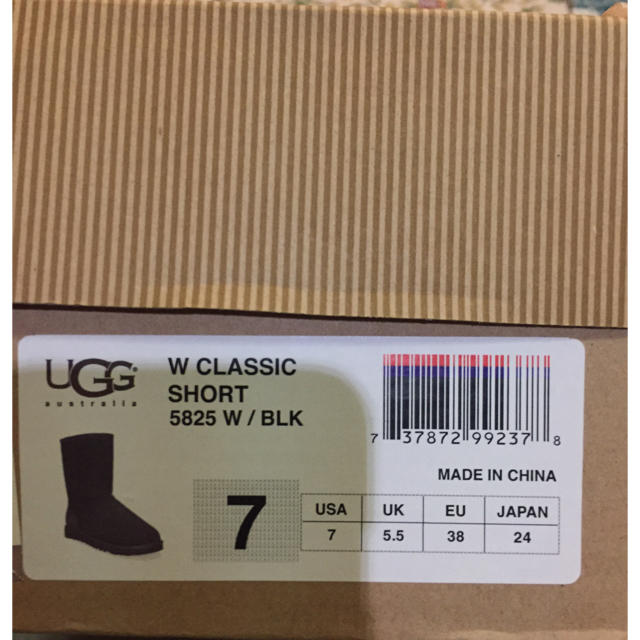 UGG(アグ)のUGG ムートンブーツ 24 新品 限定 レディース アグ ブラック レディースの靴/シューズ(ブーツ)の商品写真