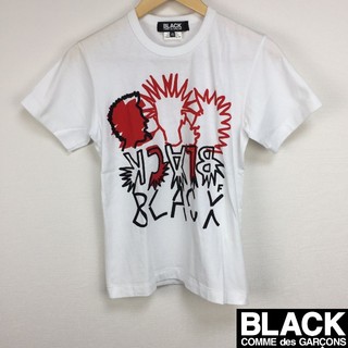 ブラックコムデギャルソン(BLACK COMME des GARCONS)の新品同様品 ブラックコムデギャルソン 半袖Tシャツ ホワイト サイズXS(Tシャツ/カットソー(半袖/袖なし))