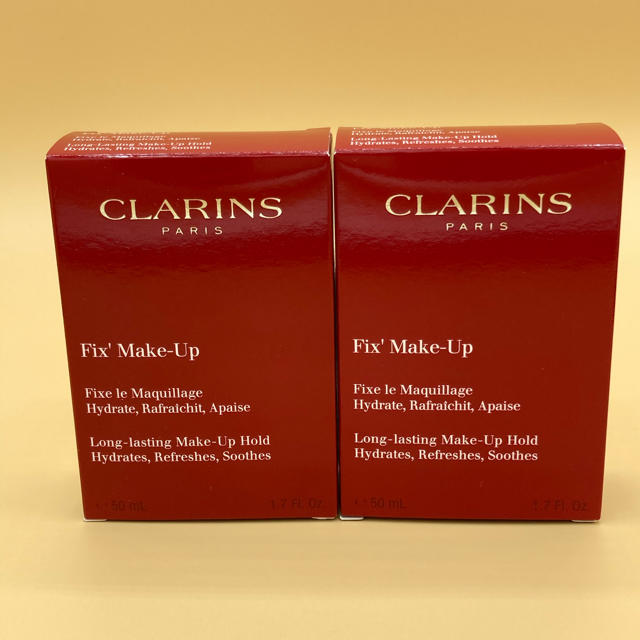 CLARINS(クラランス)の新品　未使用　クラランスフィックスメイクアップ50ml ２本セット コスメ/美容のスキンケア/基礎化粧品(化粧水/ローション)の商品写真