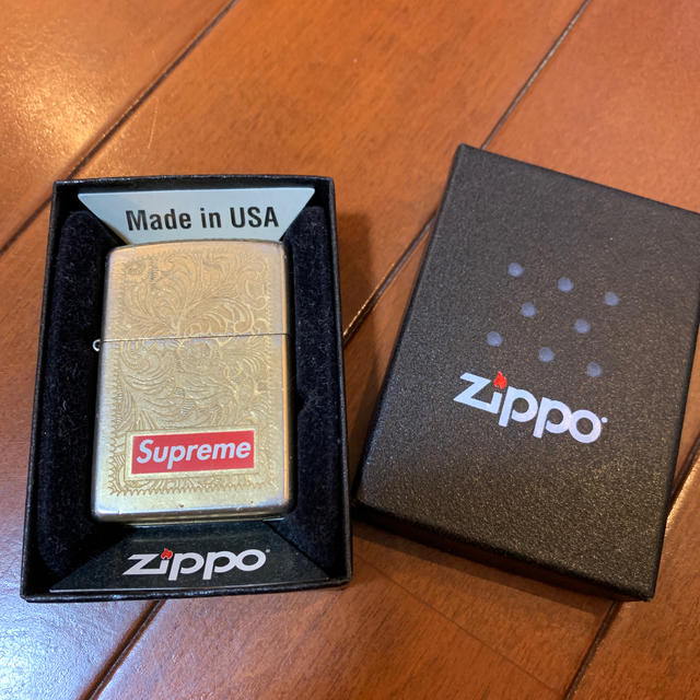 Supreme Engraved Brass Zippo 14aw