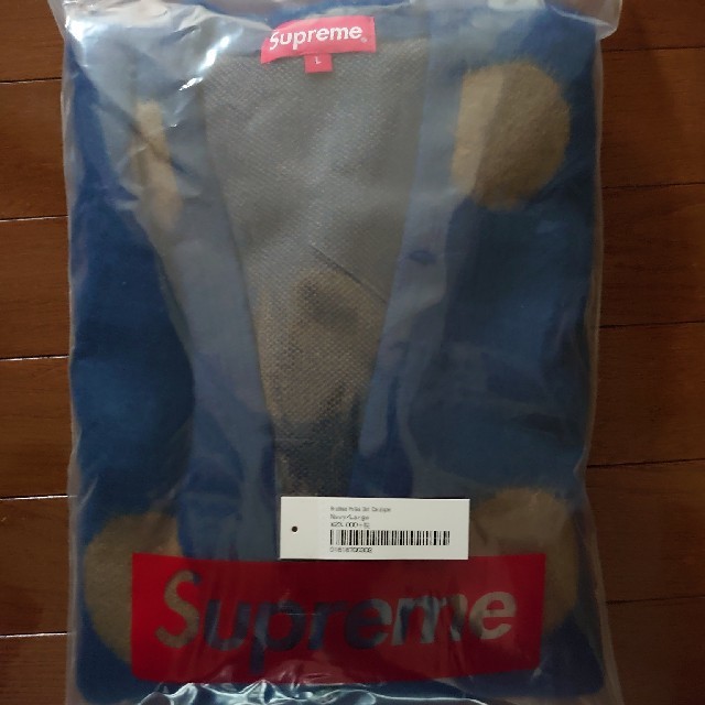 Supreme(シュプリーム)のSupreme Brushed Polka Dot Cardigan Navy メンズのトップス(カーディガン)の商品写真