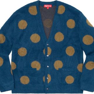 シュプリーム(Supreme)のSupreme Brushed Polka Dot Cardigan Navy(カーディガン)