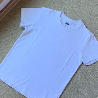 ユニクロ(UNIQLO)のユニクロクルーネックTシャツ白(Tシャツ(半袖/袖なし))