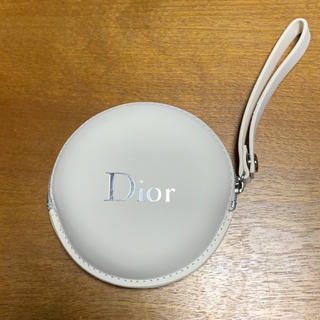 クリスチャンディオール(Christian Dior)の【新品未使用】ディオール　アイボリーサークルミニポーチ(ポーチ)