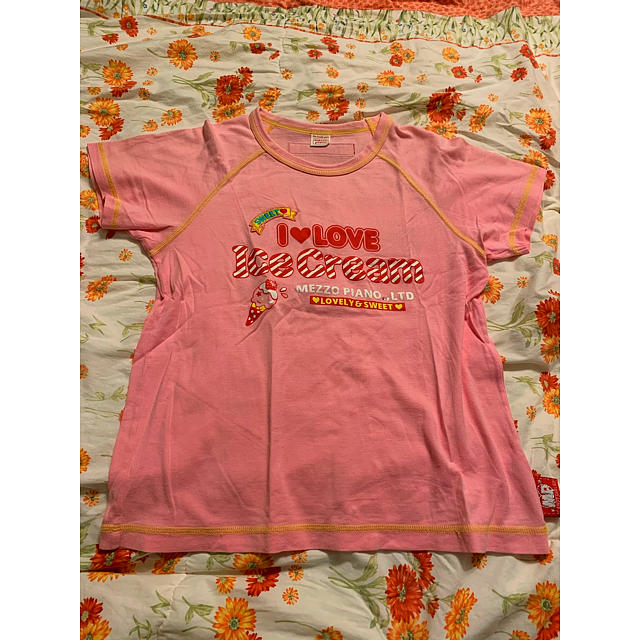 mezzo piano junior(メゾピアノジュニア)のmezzo piano Tシャツ2枚セットSALE キッズ/ベビー/マタニティのキッズ服女の子用(90cm~)(Tシャツ/カットソー)の商品写真