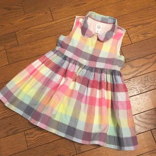 ベビーギャップ(babyGAP)のかなやん様専用♡babyGAPチェックワンピース＆花柄ワンピース(ワンピース)