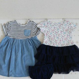 ベビーギャップ(babyGAP)のTOYS“Я”US/babyGAP/女の子/夏物ワンピース2点セット/80cm(ワンピース)