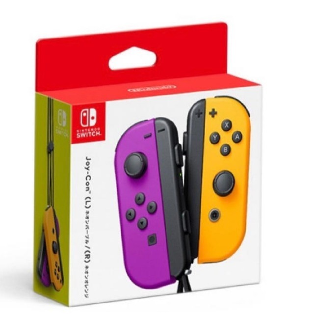 Nintendo Switch(ニンテンドースイッチ)の☆新品未開封☆Switch JOY-CON ネオンパープルオレンジ☆ジョイコン エンタメ/ホビーのゲームソフト/ゲーム機本体(その他)の商品写真