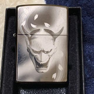 ジッポー(ZIPPO)のZIPPO 『般若 ブラックアイス』2008年7月製造 般若坊廃版激レア (タバコグッズ)