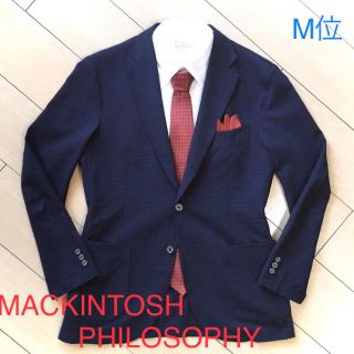 マッキントッシュフィロソフィー(MACKINTOSH PHILOSOPHY)の極美品★マッキントッシュ×シアサッカー生地★極上チェック織りジャケット★A440(テーラードジャケット)