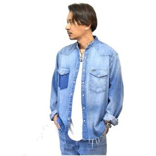 ラングラー(Wrangler)のWrangler カットオフ デニムシャツ(シャツ)