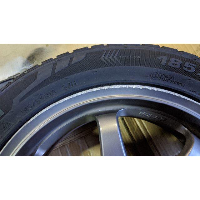 A-tech スタッドレスタイヤ付きホイール MOMOタイヤ 185/55R15 1