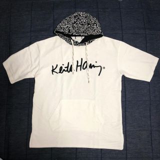 ブラウニー(BROWNY)のフード付きTシャツ　Keith Haring コラボ メンズM(Tシャツ/カットソー(半袖/袖なし))