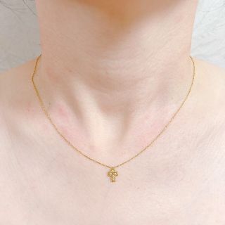 アーカー(AHKAH)のAHKAH アーカー ダイヤ クロス 18K ネックレス (ネックレス)