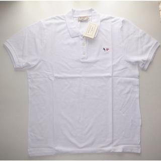 メゾンキツネ(MAISON KITSUNE')のmaison kitsune キツネ trico ポロシャツ white XL(ポロシャツ)