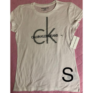 カルバンクライン(Calvin Klein)のカルバンクライン CKロゴ 半袖Tシャツ 白 S(Tシャツ(半袖/袖なし))