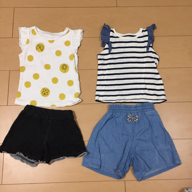 H&M(エイチアンドエム)の女の子まとめ売り 夏物 80 キッズ/ベビー/マタニティのベビー服(~85cm)(Ｔシャツ)の商品写真