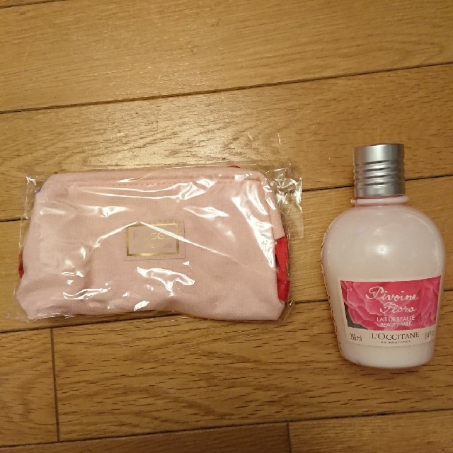 L'OCCITANE(ロクシタン)の【新品】ロクシタン ボディミルクポーチセット コスメ/美容のボディケア(ボディローション/ミルク)の商品写真