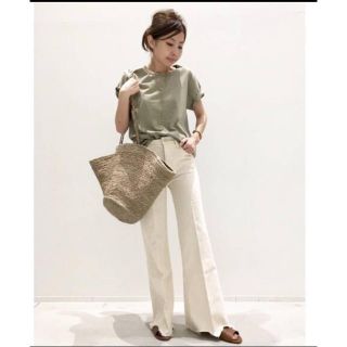 アパルトモンドゥーズィエムクラス(L'Appartement DEUXIEME CLASSE)のアパルトモン MOTHER ROLLER CROP DENIM デニム(デニム/ジーンズ)